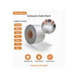 TOPALAKTİCARET 96mm Geniş İzolasyon Sakız Bant - Çatı, Boru, Beton ve Cam İçin Güçlü Yalıtım Bandı 2 Metre