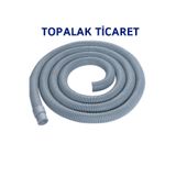 TOPALAKTİCARET Çamaşır Bulaşık Makinesi Pis Su Gider Hortumu Körüklü Tahliye Hortumu Kombi Gider Borusu 1.5-3 Mt