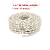 TOPALAKTİCARET Klima Su Tahliye Drenaj Hortumu 5/8- 7 Metre Ek Birleştirme Parça