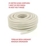TOPALAKTİCARET Klima Su Tahliye Drenaj Hortumu 5/8 Çapı - 25 Metre Hortum + Ek Birleştirme Parça