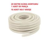 TOPALAKTİCARET Klima Uyumlu Su Tahliye Drenaj Hortumu 5/8- 20 Metre Ek Birleştirme Parça