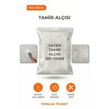 TOPALAKTİCARET Tamir Alçısı Saten Alçı 100 GRAM Alçı Sıvalı Zeminler İçin Tadilat Alçısı (Poşetli)