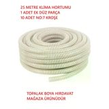 TOPALAKTİCARET TOPALAKTİCARET-KLİMAHORTUMU25 Klima Su Tahliye Drenaj Hortumu 5/8 Çapı - 25 Metre Hortum + Ek Birleştirme Parça