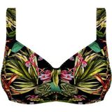 Toparlayıcı Bikini Üstü Geniş Beden Aralığı DB200805BU - 36 - Desenli