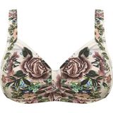 Toparlayıcı Bikini Üstü Geniş Beden Aralığı DB200805BU - 42 - Desenli