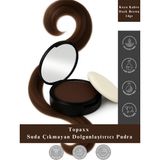 Topaxx Koyu Kahve Suda Çıkmayan Dolgunlaştırıcı Topik Pudra 14 gr Amonyaksız Etkili Formül - Koyukahve/Dark Brown