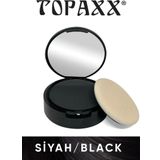 Topaxx Siyah/black 14gr Suda Çıkmayan Saç Sakal Dolgunlaştırıcı Topik Pudra