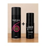 Topixx Hair Fiber Topixx 50 Gr. Saç Tozu Topik + Color One 100 Ml. Sabitleyici Sprey - Açık Kahverengi