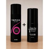 Topixx Hair Fiber Topixx 50 Gr. Saç Tozu Topik + Color One 100 Ml. Sabitleyici Sprey - Koyu Kahverengi