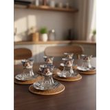 Topkapı 6 Kişilik Çay Seti, French Press Hediyeli, 9 Farklı Osmanlı Desenli Çay Bardağı Takımı (6, TOPKAPI LALE LACİVERT)