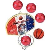Toplam 4 Top ile Oyuncak Basketbol Potası 36CM Büyükboy Çocuklara Özel Duvara Kapıya Heryere A - Çok Renkli