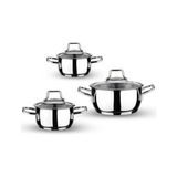 Topline 6 Parça Mini Tencere Seti 12-14-16CM - Standart