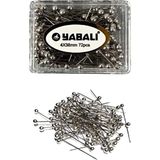 Toplu Iğne Gümüş 72'li 4X38 mm - Beyaz