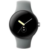 Toplu Paketlemede LTE, WiFi, GPS, BT ve Nabız Monitörü özellikli Google Pixel Watch 41 mm Akıllı Saat (Cilalı Gümüş Kılıf, Hazel Bant)