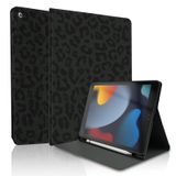 TopPerfekt Çocuklar, Erkek ve Kız Çocukları için iPad Kılıfı 9. Nesil/8. Nesil/7. Nesil 10,2 inç 2021/2020/2019, Kalem Tutuculu Stand Folyo Kılıf Kapak, Kaymaz ve Şok Önleyici - Siyah Leopar