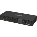 Topping PROFESSIONAL E4X4 Pre | Black Yüksek Kalite Usb-C Ses Kartı: 4-Giriş/4-Çıkış 24BIT/192KHZ, 8...600OHM Arası Kulaklıklara Kadar Kullanılabilir. (Pc/mac) - Siyah