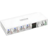 Topping PROFESSIONAL E4X4 Pre | White Yüksek Kalite Usb-C Ses Kartı: 4-Giriş/4-Çıkış 24BIT/192KHZ, 8...600OHM Arası Kulaklıklara Kadar Kullanılabilir. (Pc/mac) - Beyaz