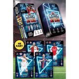 Topps Match Attax 24-25 Uefa Metal Kutulu Futbolcu Kartları Mega Tin Box - 48 Kart (Mavi Kutulu)