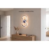 Toprak Aydınlatma S LED Aplik Krom Kaplama 3 Renk | Duvar Armatürü, Sıcak-Soğuk-Gün Işığı, Modern Tasarım, Krom Finish, İç Mekan