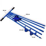 Toprak Burgusu Çap 15 cm Boy 5 mt Uzatmalı Sondaj Aleti