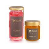Toprak Doğal 300 gr Toprak Gül Reçeli Ardahan Balı Seti