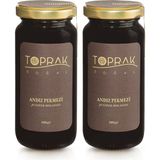 Toprak Doğal Andız Pekmezi 2'li Set - Şekersiz Andız Özü , SOĞUK SIKIM Andız 600 G - Şeker İlavesiz - 300 gr