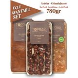 Toprak Doğal Pestil & Köme Ekonomik Set 1 - Sade Dut Pestili - Cevizli Pestil - Cevizli Köme Tek Çekim - 700 gr