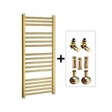 Toprak Havlupan 50/70 Cm 10 Borulu Titanyum Kaplama Gold Havlupan Radyatör + 2 Adet Vana + 2 Adet Boru Gizleme Aparati + Montaj Seti Altın