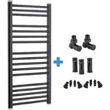 Toprak Havlupan 60 / 70 Cm 10 Borulu Siyah Havlupan + 2 Adet Vana + 2 Boru Gizleme Aparatı + Montaj Seti