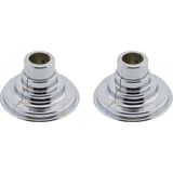 Toprak Havlupan Krom Renk Havlupan Radyatör Boru Gizleme Aparatı 30-70 mm 2 Adet