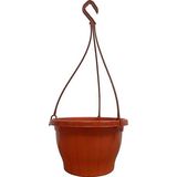 Toprak Renk Makrome Askılı Saksı Askısı İle Birlikte 17cm