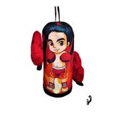 Toprak Sport Boks Torbası Çocuk, 45x18 cm, Eldiven Hediyeli, Siyah