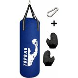 Toprak Sport Çocuk Boks Torbası İçin 60x22 Cm Karabina Hediyeli Içi Dolu Eldiven hediyeli Toprak Sport