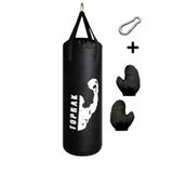 TOPRAK SPORT Eldiven Hediye 50 Cm Siyah Boks Torbası Karabina Hediyeli