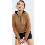 Toprak Uzun Kol Rahat Form Kapüşonlu Kadın Sweatshirt - 97115