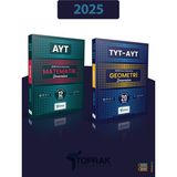 Toprak Yayıncılık 2025 AYT Matematik ve TYT AYT Geometri Deneme Seti Üniversite Hazırlık İçin