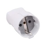 Topraklı Dişi Fiş Priz - Beyaz - 220 Volt - 11102