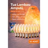 topraktan hasat odağında lezzet gizli 10 Adet Tuz Lambası Ampulü E14 Duy 7W Şeffaf Ampul
