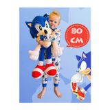 Toprock Store Xxl Kumaş Sonic Boom Hedgehog Kirpi Sonic Peluş Oyuncak Uyku & Oyun Arkadaşı Dev Boy 80 Cm.
