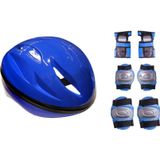 Toprockstore Bisiklet Çocuk Mavi Kask Dizlik Dirseklik Koruyucu Set Destek Ve Koruma Güvenli