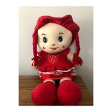 TOPROCKSTORE Çilek Bez Bebek 40 cm Uyku Arkadaşı Hediyelik Oyuncak