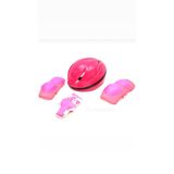 TOPROCKSTORE Çocuk Kask Dizlik Dirseklik Eldiven Koruyucu Set 7 Parça, Pembe