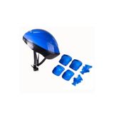 TOPROCKSTORE Çocuk Kask Dizlik Dirseklik Koruyucu Set 7 Parça, Mavi