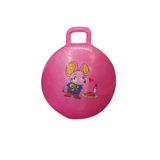 TOPROCKSTORE Çocuk Plates Zıp Zıp Kanguru Zıplama Topu, Pompa Hediyeli, Pembe, 50-55 cm