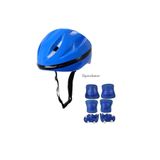 TOPROCKSTORE Kask Dizlik Dirseklik Koruyucu Set 7 Parça, Mavi, Unisex