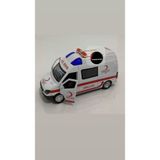 Toprockstore Metal Ambulans Oyuncak Işıklı Sesli İlk Yardım Aracı Ekip Otosu
