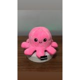 TOPROCKSTORE Mod Değiştiren Ahtapot Duygulu İki Yüzlü Peluş Oyuncak 20 Cm Hediyelik Uyku Arkadaşı