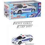 Toprockstore Oyuncak Polis Arabasi Sesli Isikli Carp Don Ozellikli