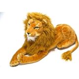 TOPROCKSTORE Oyuncak Yatan Peluş Aslan Kuyruk Uzunluğuyla 55 Cm