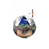 Toprockstore Parlak Dikisli Futbol Topu 5 Numara Sisirme Pompasi Hediyeli